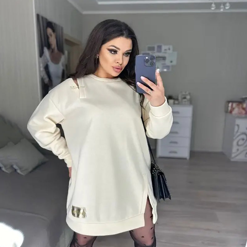 🌷Limited Time 50% OFF💞Women’s Chic Cutout Sweatshirt Dress