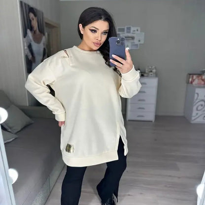 🌷Limited Time 50% OFF💞Women’s Chic Cutout Sweatshirt Dress