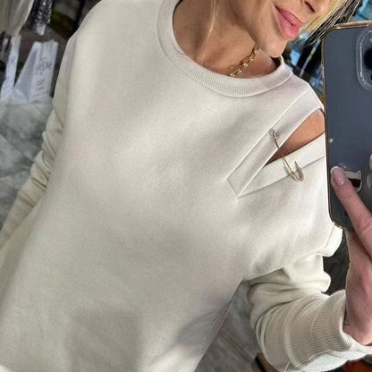 🌷Limited Time 50% OFF💞Women’s Chic Cutout Sweatshirt Dress