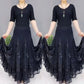 🌷🌹New Embroidered High Waist Long Puffy Dance Skirt