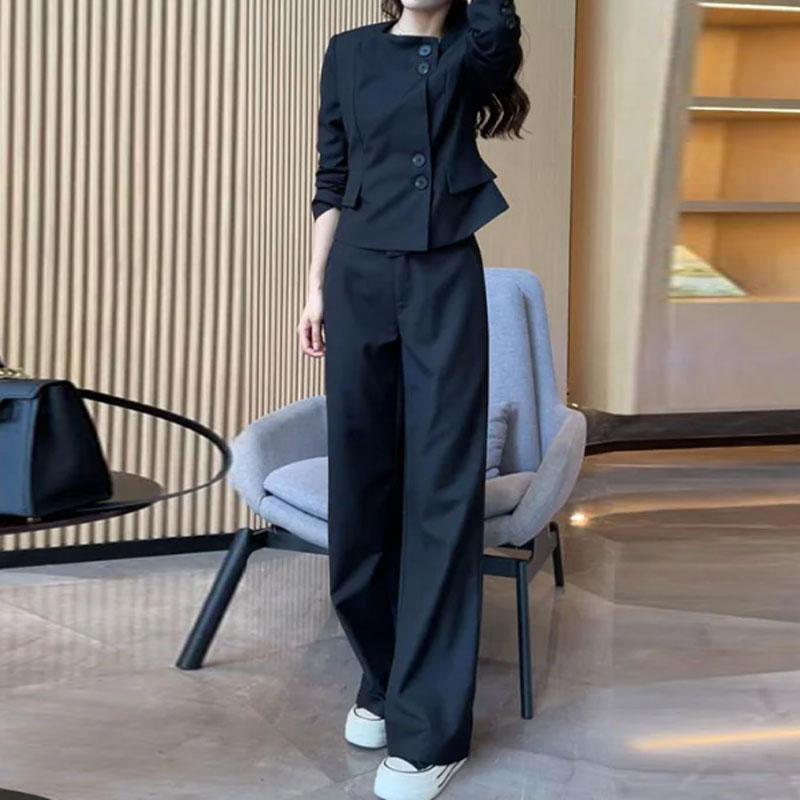 🔥HOT Sale🔥Comfortable Blazer and High Waist Pants Two-Piece Set