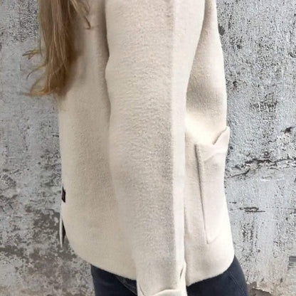 🖤Early Black Friday Sale:50% OFF🎉Women's Knitted Zipper Coat With Pockets