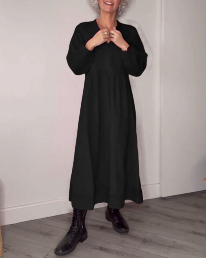 🔥HOT Sale🔥V-neck Elegant Long Sleeve Dress