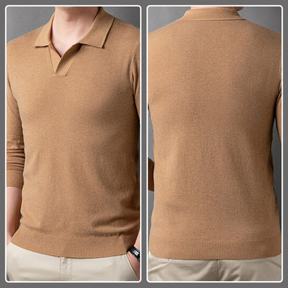 ⏳Limited Sale 49% OFF🌸Men's Soft Pullover Sweater with Lapel Collar