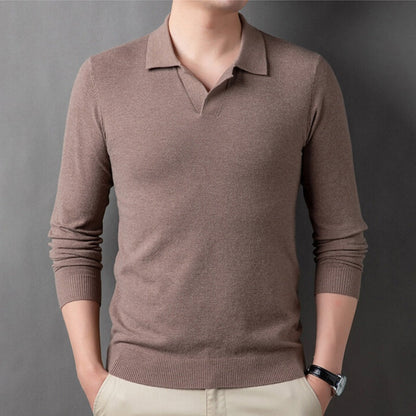 ⏳Limited Sale 49% OFF🌸Men's Soft Pullover Sweater with Lapel Collar