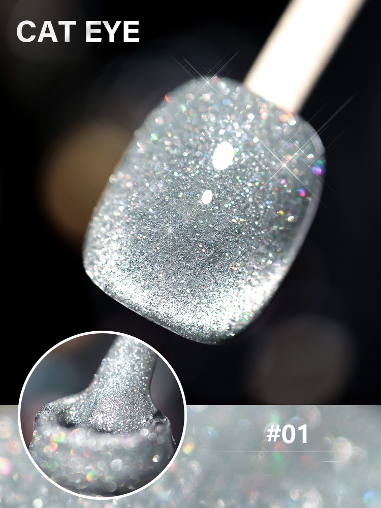 Laser Diamond Cat Eye Nail Polish 🔥【＄25.99 Take away 12 colors】