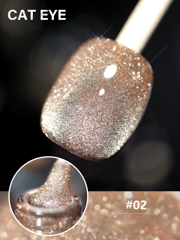 Laser Diamond Cat Eye Nail Polish 🔥【＄25.99 Take away 12 colors】