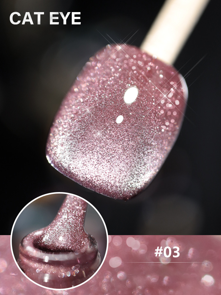 Laser Diamond Cat Eye Nail Polish 🔥【＄25.99 Take away 12 colors】