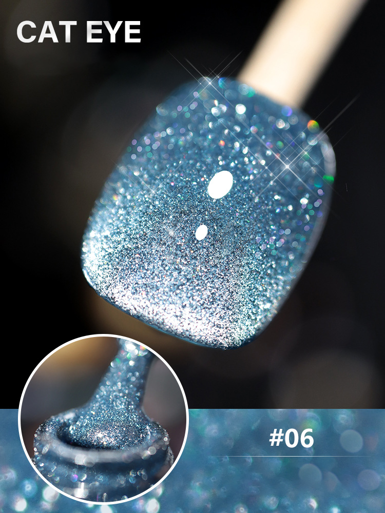 Laser Diamond Cat Eye Nail Polish 🔥【＄25.99 Take away 12 colors】