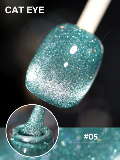 Laser Diamond Cat Eye Nail Polish 🔥【＄25.99 Take away 12 colors】