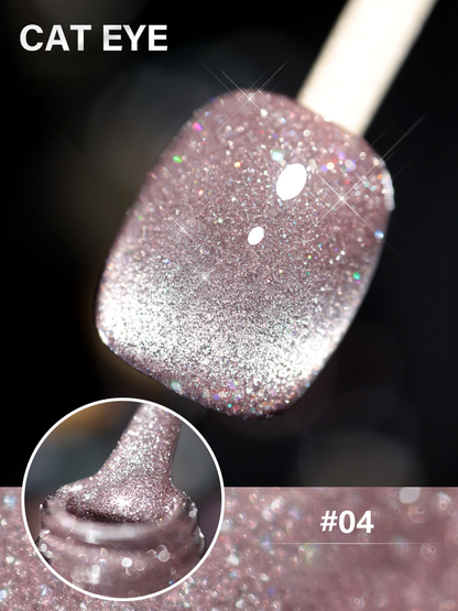 Laser Diamond Cat Eye Nail Polish 🔥【＄25.99 Take away 12 colors】