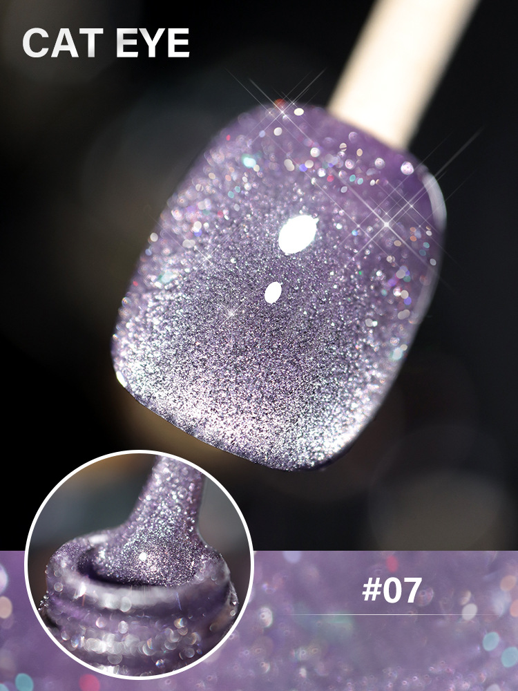 Laser Diamond Cat Eye Nail Polish 🔥【＄25.99 Take away 12 colors】