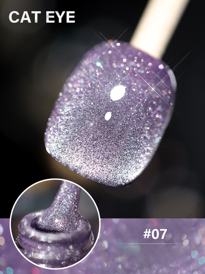 Laser Diamond Cat Eye Nail Polish 🔥【＄25.99 Take away 12 colors】
