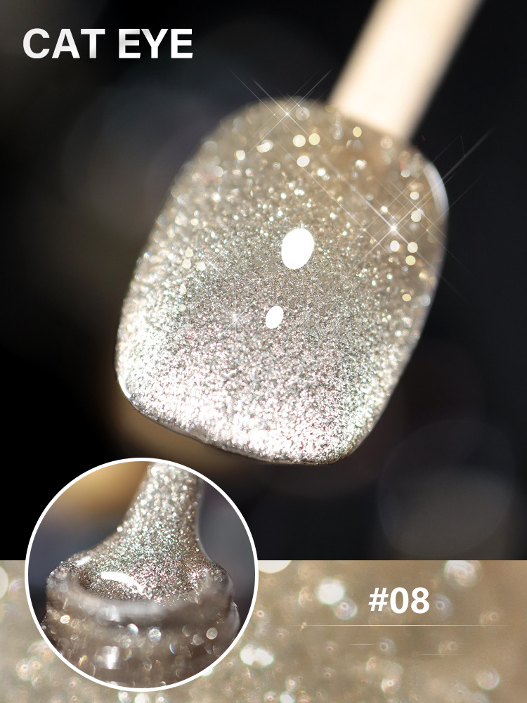 Laser Diamond Cat Eye Nail Polish 🔥【＄25.99 Take away 12 colors】