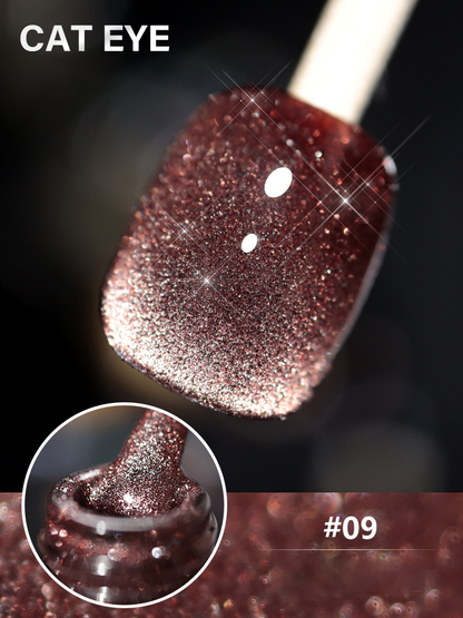 Laser Diamond Cat Eye Nail Polish 🔥【＄25.99 Take away 12 colors】