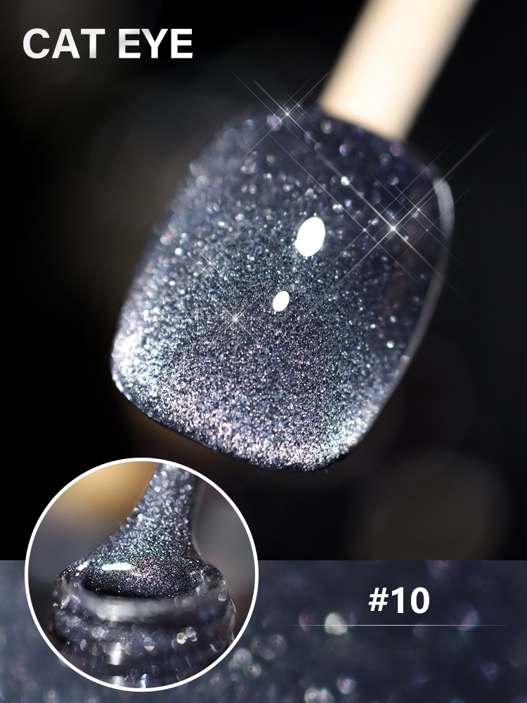 Laser Diamond Cat Eye Nail Polish 🔥【＄25.99 Take away 12 colors】