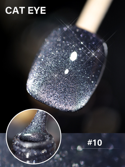 Laser Diamond Cat Eye Nail Polish 🔥【＄25.99 Take away 12 colors】