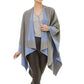 ✨New Arrival✨Women's Elegant Color Block Poncho Wrap for Fall & Winter