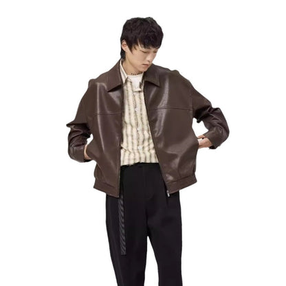 ✨New Arrival✨Men's PU Leather Lapel Jacket