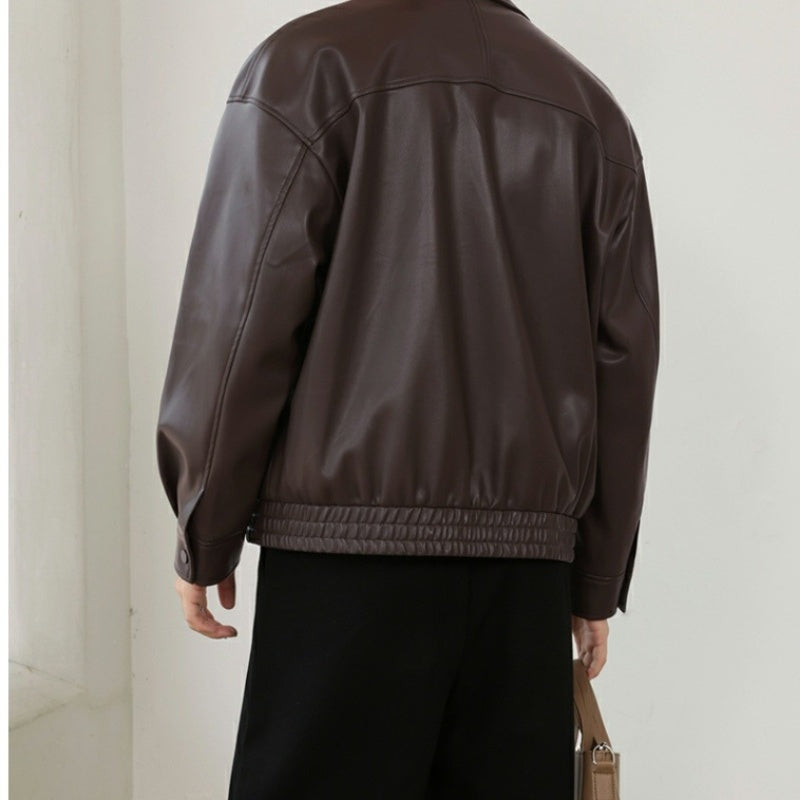 ✨New Arrival✨Men's PU Leather Lapel Jacket