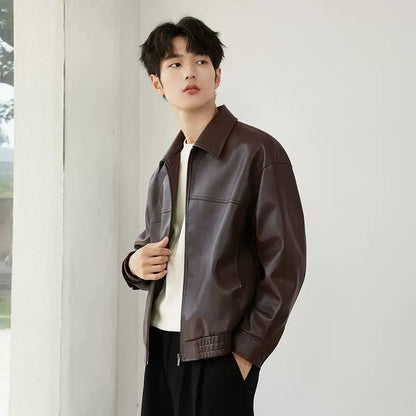 ✨New Arrival✨Men's PU Leather Lapel Jacket