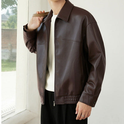 ✨New Arrival✨Men's PU Leather Lapel Jacket