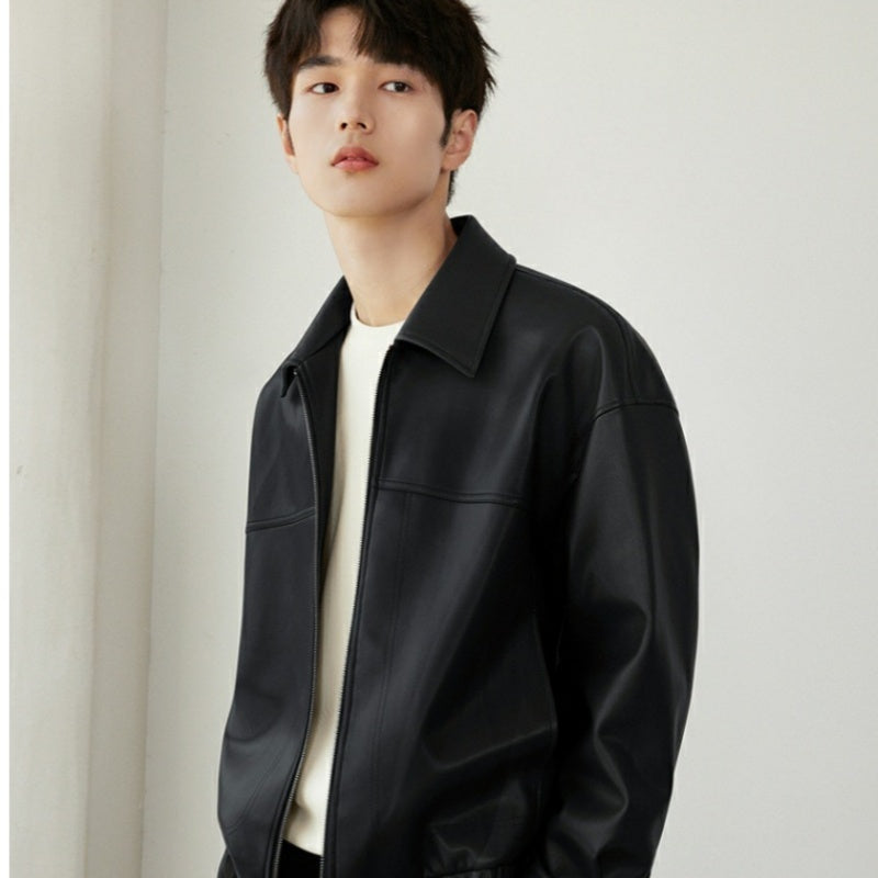 ✨New Arrival✨Men's PU Leather Lapel Jacket