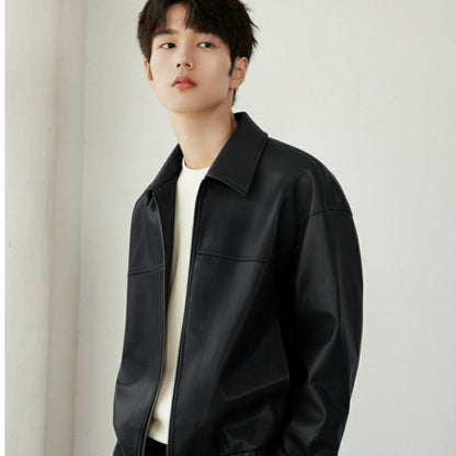 ✨New Arrival✨Men's PU Leather Lapel Jacket