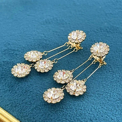 🎊Christmas sale - 61% Off🎊Jolieaprile 2024 Zircon Round Petal Earrings