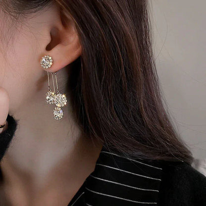 🎊Christmas sale - 61% Off🎊Jolieaprile 2024 Zircon Round Petal Earrings