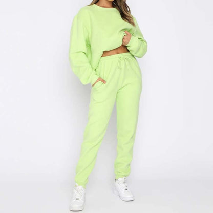 ⏳Limited Sale 33% OFF🌸Women's Cozy Solid Color 2-Piece Set