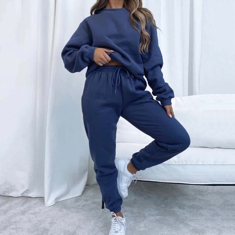 ⏳Limited Sale 33% OFF🌸Women's Cozy Solid Color 2-Piece Set