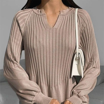 🔥HOT Sale🔥Women's Solid Color Knitted Long-sleeve Maxi Dress