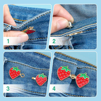 ✨New Arrival✨🍓 5 Pairs Instant Waist Tightener Buttons without Sewing🥳