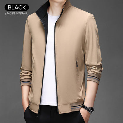 ✅Free Shipping✈️  Casual Long Sleeve Double-sided Stand Collar Jacket