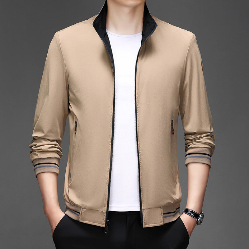 ✅Free Shipping✈️  Casual Long Sleeve Double-sided Stand Collar Jacket