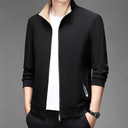 ✅Free Shipping✈️  Casual Long Sleeve Double-sided Stand Collar Jacket
