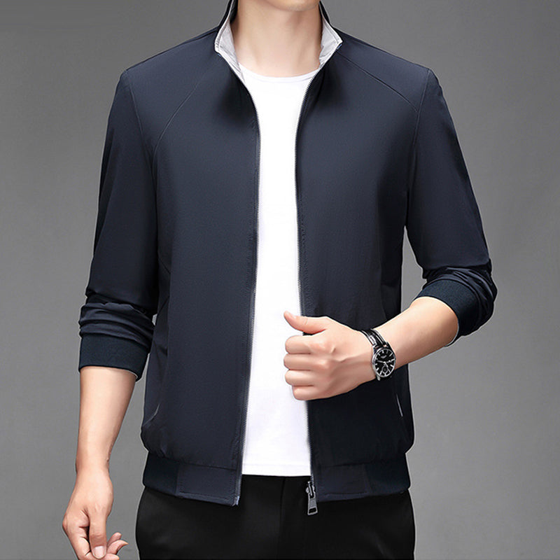 ✅Free Shipping✈️  Casual Long Sleeve Double-sided Stand Collar Jacket
