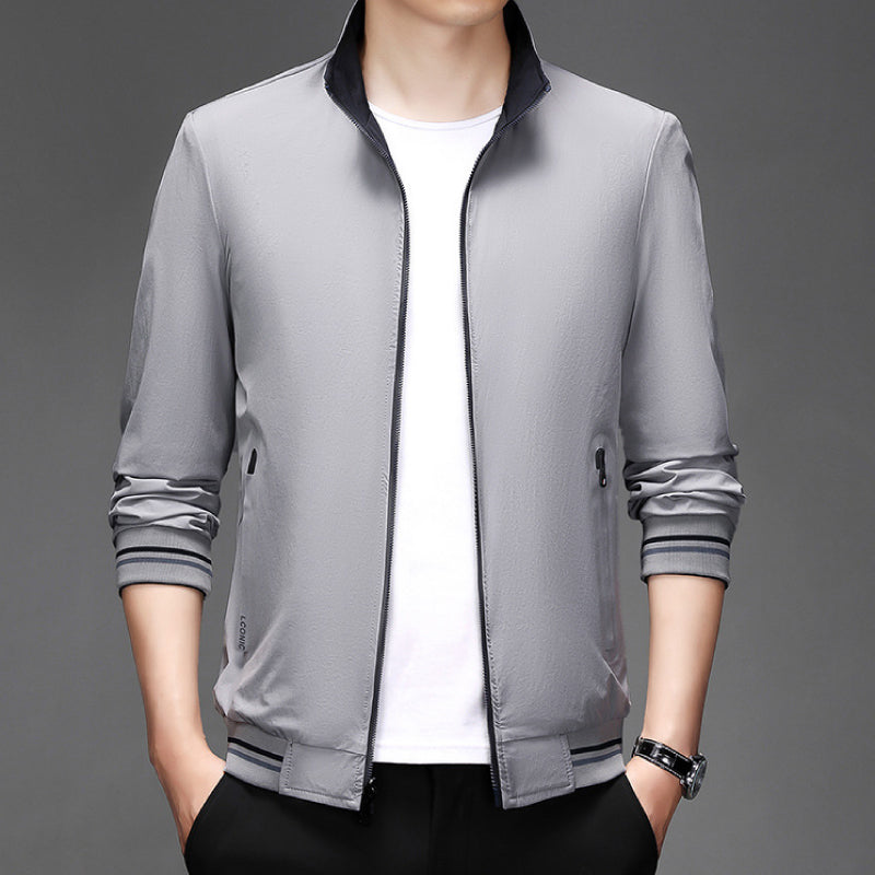 ✅Free Shipping✈️  Casual Long Sleeve Double-sided Stand Collar Jacket