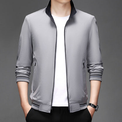 ✅Free Shipping✈️  Casual Long Sleeve Double-sided Stand Collar Jacket