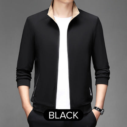 ✅Free Shipping✈️  Casual Long Sleeve Double-sided Stand Collar Jacket