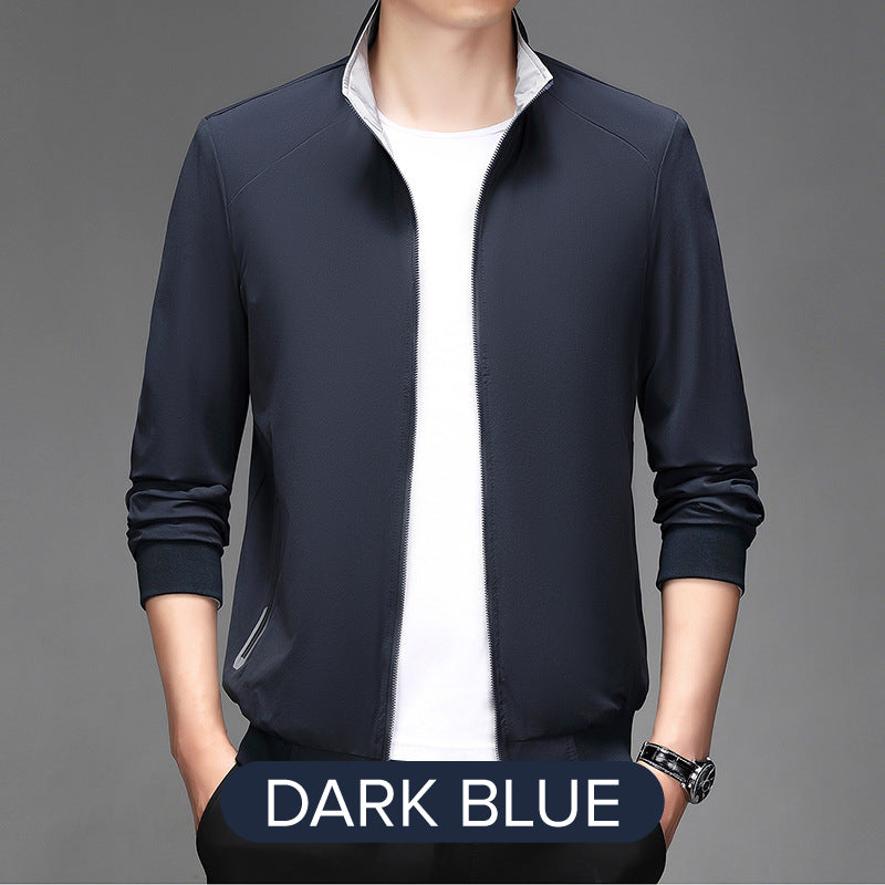 ✅Free Shipping✈️  Casual Long Sleeve Double-sided Stand Collar Jacket
