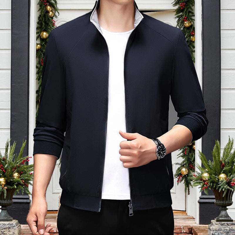 ✅Free Shipping✈️  Casual Long Sleeve Double-sided Stand Collar Jacket