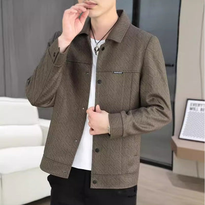 🖤Early Black Friday Sale:62% OFF🖤Men's Casual Button Down Lapel Jacket with Shoulder Pad