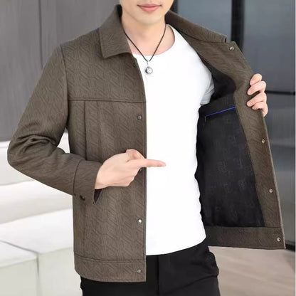 🖤Early Black Friday Sale:62% OFF🖤Men's Casual Button Down Lapel Jacket with Shoulder Pad