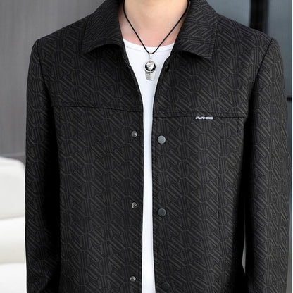 🖤Early Black Friday Sale:62% OFF🖤Men's Casual Button Down Lapel Jacket with Shoulder Pad