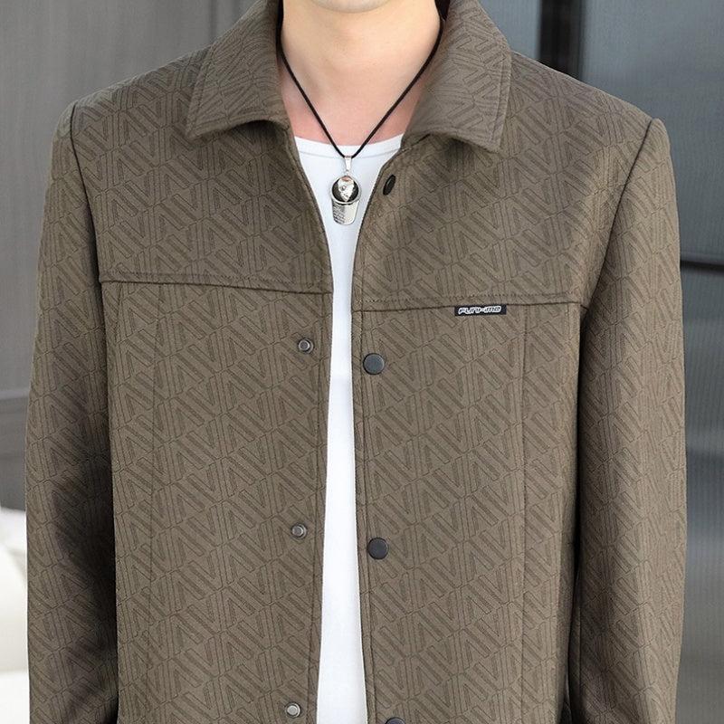 🖤Early Black Friday Sale:62% OFF🖤Men's Casual Button Down Lapel Jacket with Shoulder Pad