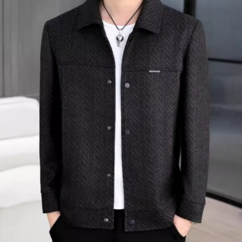🖤Early Black Friday Sale:62% OFF🖤Men's Casual Button Down Lapel Jacket with Shoulder Pad
