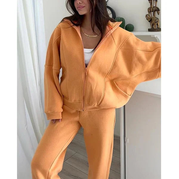 ✨New Arrival✨Triple Threaded High-Neck Casual Sportswear 2-piece set