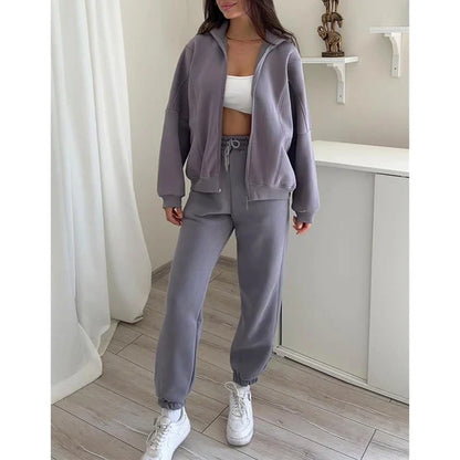 ✨New Arrival✨Triple Threaded High-Neck Casual Sportswear 2-piece set